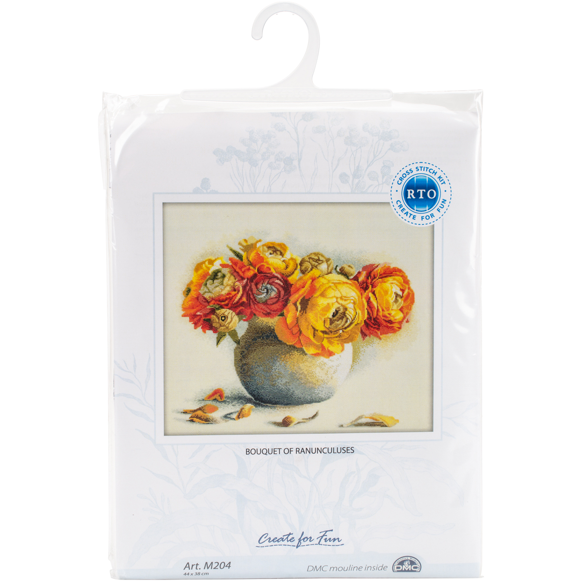 Bouquet of Ranunculuses Cross Stitch Kit RTO M204